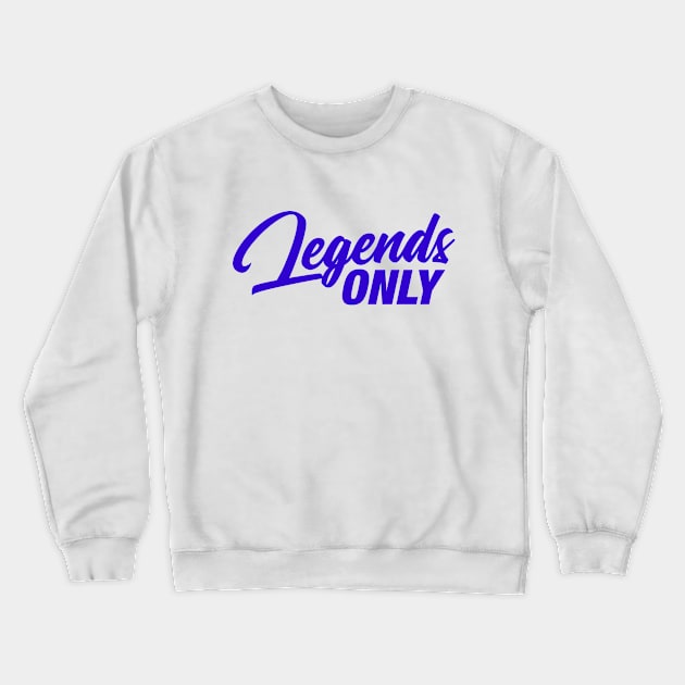 Legends Only Podcast Logo (Royal Purple) Crewneck Sweatshirt by Legends Only Podcast